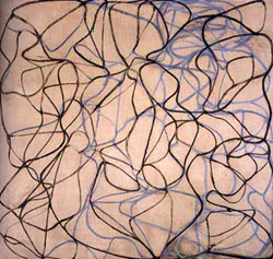 Vine • Brice Marden 1991-93. Oil on linen, 96 x 102 1/2" Museum of Modern Art, New York